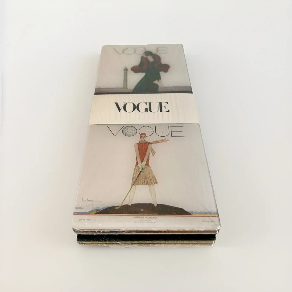 Vogue Cover 4 Cork-backed Coasters Art Deco 1929 Fashion Barware Drinks‎ Models